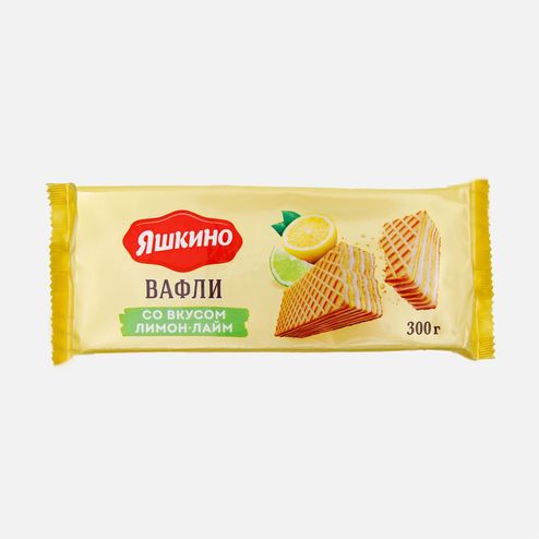 Вафли Яшкино Лимон-Лайм пл/уп 300г
