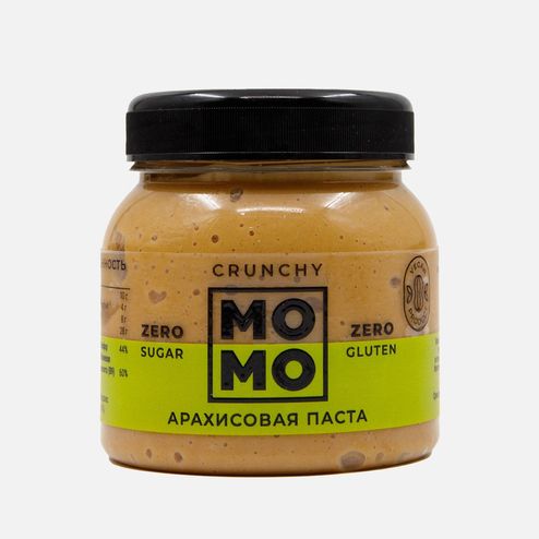 Паста Момо Кранчи арахисовая без глютена/веган пл/б 250г