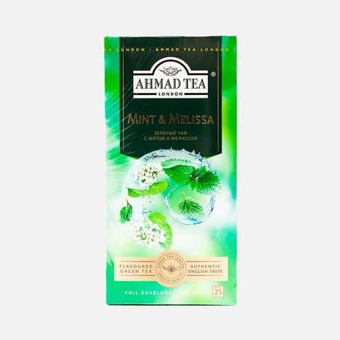 Чай Ахмад Мята-Мелиса зеленый 25пак*1,8г к/к 45г