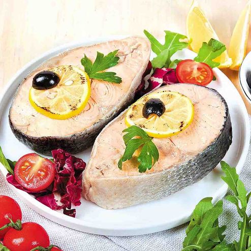 Стейк По-царски на пару из семги 1кг вес