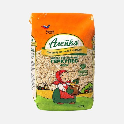 Хлопья Алейка овсяные Геркулес пл/пак 400г