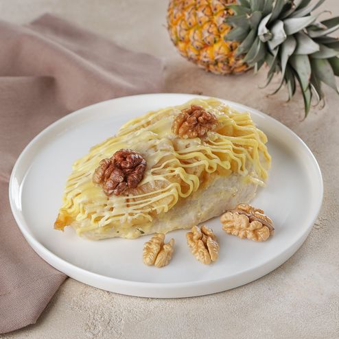 Грудки куриные запеченные с ананасами вес