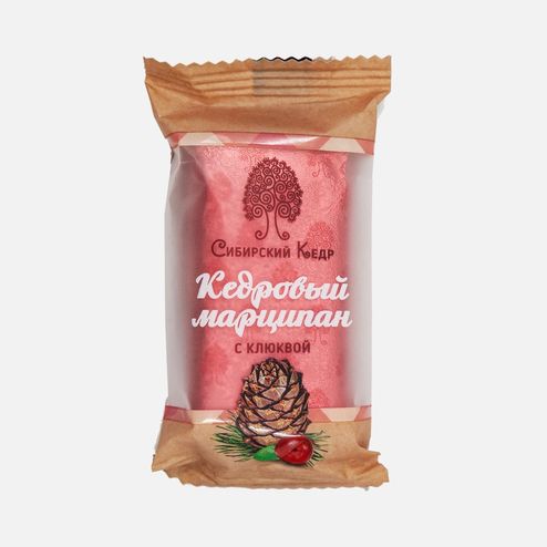 Конфеты Сибирский кедр Кедровый марципан с клюквой 40г
