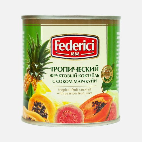 Коктейль Федеричи фруктовый тропический с соком маракуйи 435мл