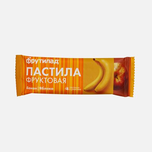 Пастила Фрутилад Банан-Яблоко без сахара без глютена 30г