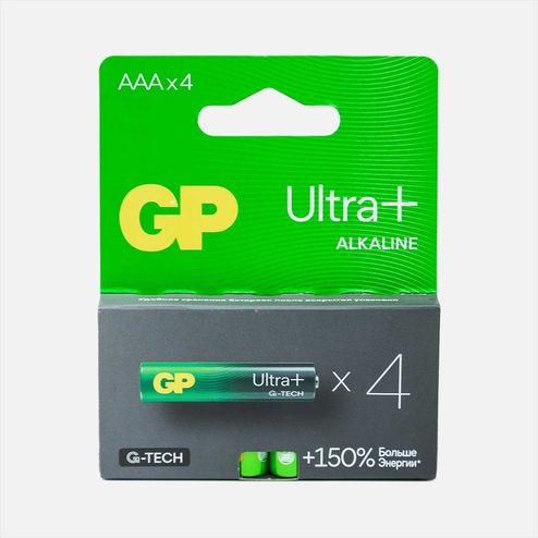 Элемент питания GP Ультра Плюс Алкалине G-TECH 24А ААА 4шт
