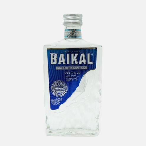 Водка Байкал на спитре Альфа 40% ст/б 0,25л