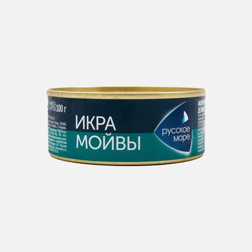 Икра мойвы Русское море Люкс Оригинальная ж/б 100г