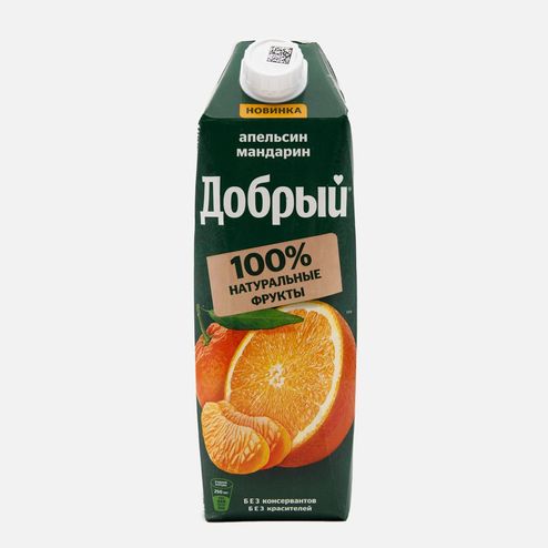 Напиток Добрый Апельсин/мандарин сокосодержащий т/п 1л