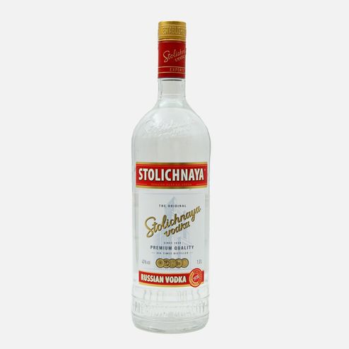 Водка Столичная 40% ст/б 1л