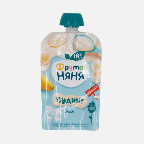 Пудинг ФрутоНяня молочный с бананом 2% с 18мес 90г