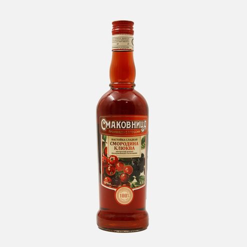 Настойка СмаковницаСмородина-клюква сладкая 19% ст/б  0,5л