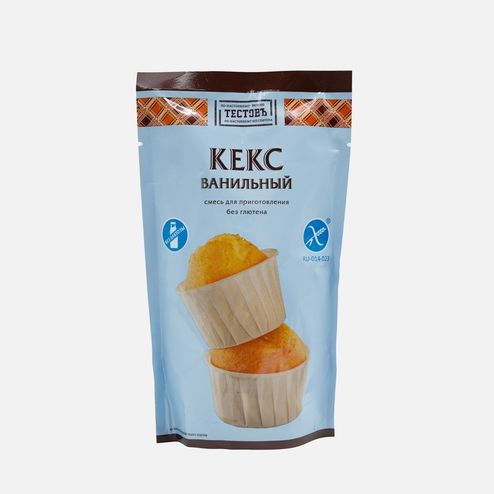Смесь Тестовъ для приготовления Кекс ванильный безглютеновый 250г