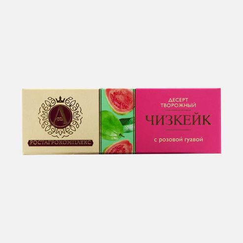 Десерт творож А.Ростагрокомплекс Чизкейк с розовой гуавой 15% 40г