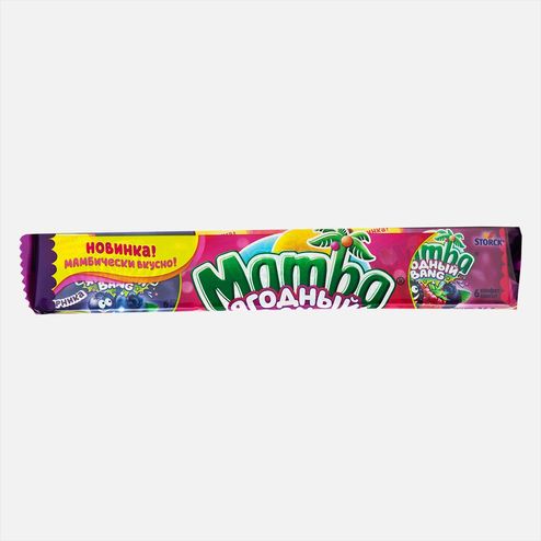Конфеты Мамба Ягодный бэнг жевательные 79,5г