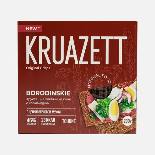 Хлебцы Круазетт тонкие бородинские с кориандром 200г