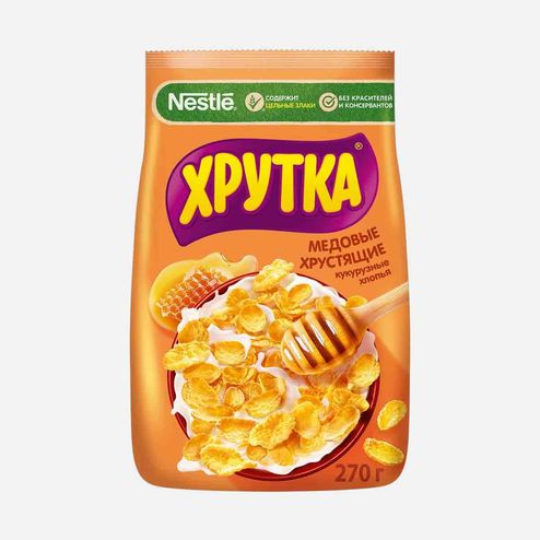 Завтрак Нестле Хрутка Медовые хлопья м/у 270г