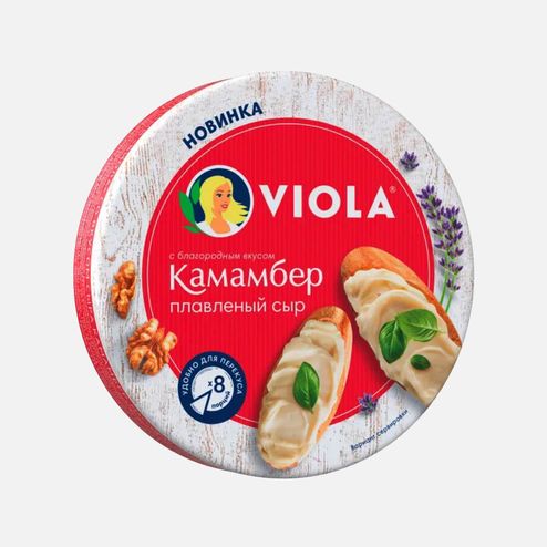 Сыр Виола плавл со вкусом сыра Камамбер 45% к/к 130г
