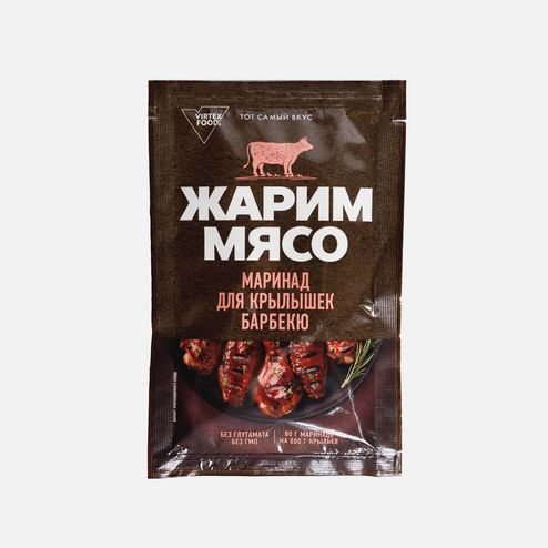 Маринад Жарим мясо д/приготовления крылышек Барбекю пл/уп 80г