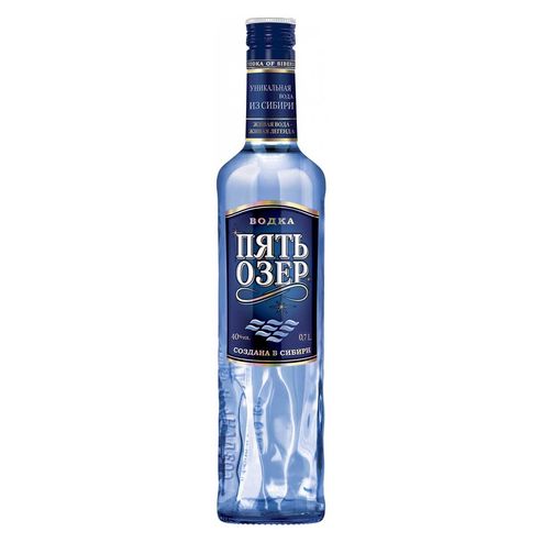 Водка Пять Озер 40% ст/б 0,7л