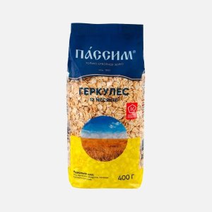 Хлопья Пассим овсяные Геркулес 12 месяцев пл/уп 400г