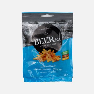 Рыбка Бирка Филе минтая ломтики пл/пак 25г