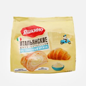 Круассан Яшкино Мини со сливочным кремом пл/пак 180г