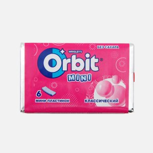 Жевательная резинка Орбит детский б/сах с ароматом фруктов 10,2г