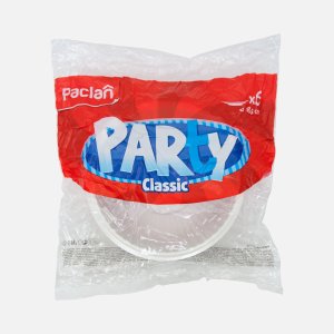 Тарелки Паклан белые глубокие пластик d185мм 6шт