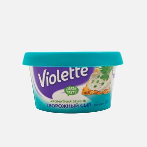 Сыр Карат Виолетта творожный с зеленью 70% пл/ст 140г