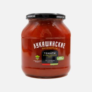 Томаты Лукашинские в с/с со сладким перцем ст/б 670г
