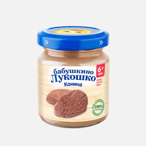 Пюре Бабушкино Лукошко Конина с 6мес ст/б 100г