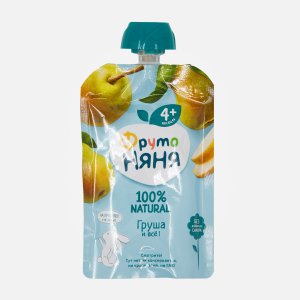 Пюре ФрутоНяня грушевое натуральное дой/пак 90г