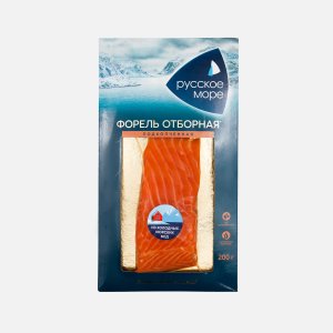 Форель Русское Море ф/к подкопченная в/у 200г