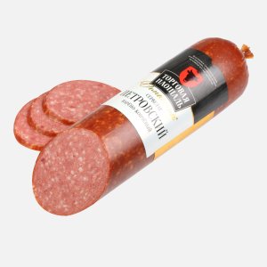 Колбаса Торговая площадь Сервелат Петровский в/к в/с газ/ср вес