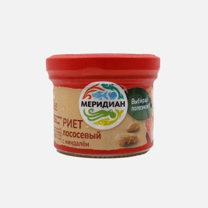 Паштет-риет Меридиан из лососевых с миндалем ст/б 100г