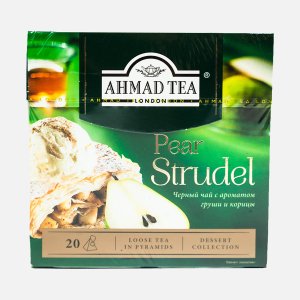 Чай Ахмад Грушевый штрудель черный 20 пирамидок*1,8г