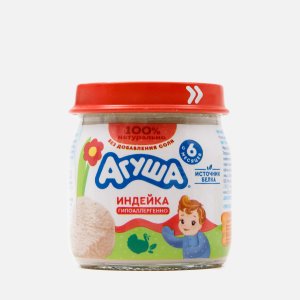 Пюре Агуша Индейка ст/б 80г