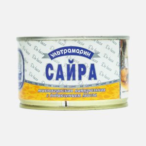 Сайра Аквамарин/Ультрамарин т/о натуральная с д/м ГОСТ ж/б 240г