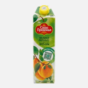 Сок Сады Придонья Яблоко/Абрикос с мякотью т/п 1л