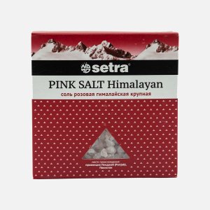 Соль Сетра розовая гималайская крупная к/к 500г