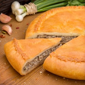 Пирог с сайрой и рисом вес