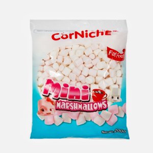 Зефир Корнич Мини Маршмеллоу розовый+белый 200г