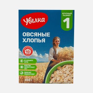 Хлопья Увелка Овсяные Традиционные к/к 400г