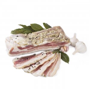 Грудинка соленая Домашняя Колбасный цех вес