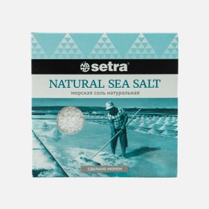 Соль Сетра морская натуральная к/к 500г