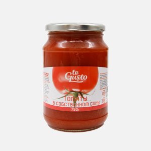 Томаты Те Густо очищенные в собственом соку 750г