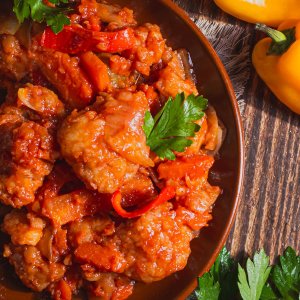 Судак в кисло-сладком соусе вес