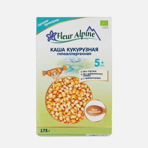 Каша Флер Альпин Кукурузная с пребиотиками безмолоч к/к 175г