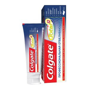 Зубная паста Колгейт Тотал Профессиональная отбеливающая75мл